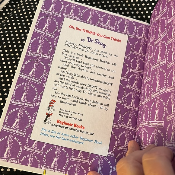 New! “Oh the thinks you can think!” Hardcover Dr Seuss book. 📚 - Picture 3 of 4